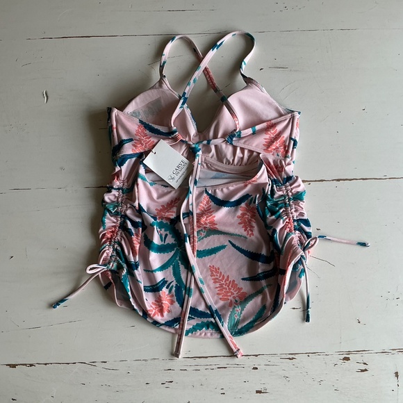 NWT Carve Designs Aloe Pacifica Print Camari Tankini 38C - Picture 3 of 7